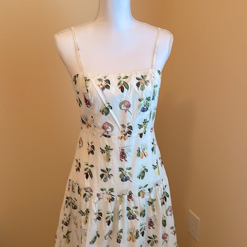 NWT Petal & Pup Botanique Fruit Print Cotton Midi Sundress Medium 4-6 dress - Picture 7 of 13